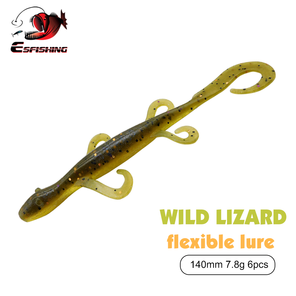 Fishing Lure Spinnerbait - ESFISHING Iscas de Pesca Lizard 140mm