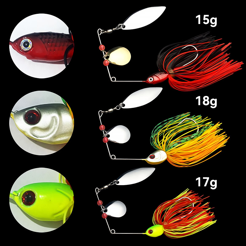 Bazooka 15g 18g spinnerbait is - Fishing Lure Jerkbait avaliação e preço