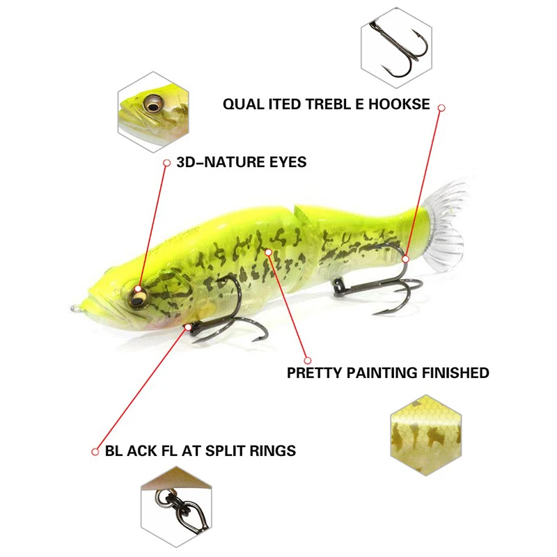 Isca Artificial Swimbait 135mm - Fishing Lure Jerkbait avaliação e preço